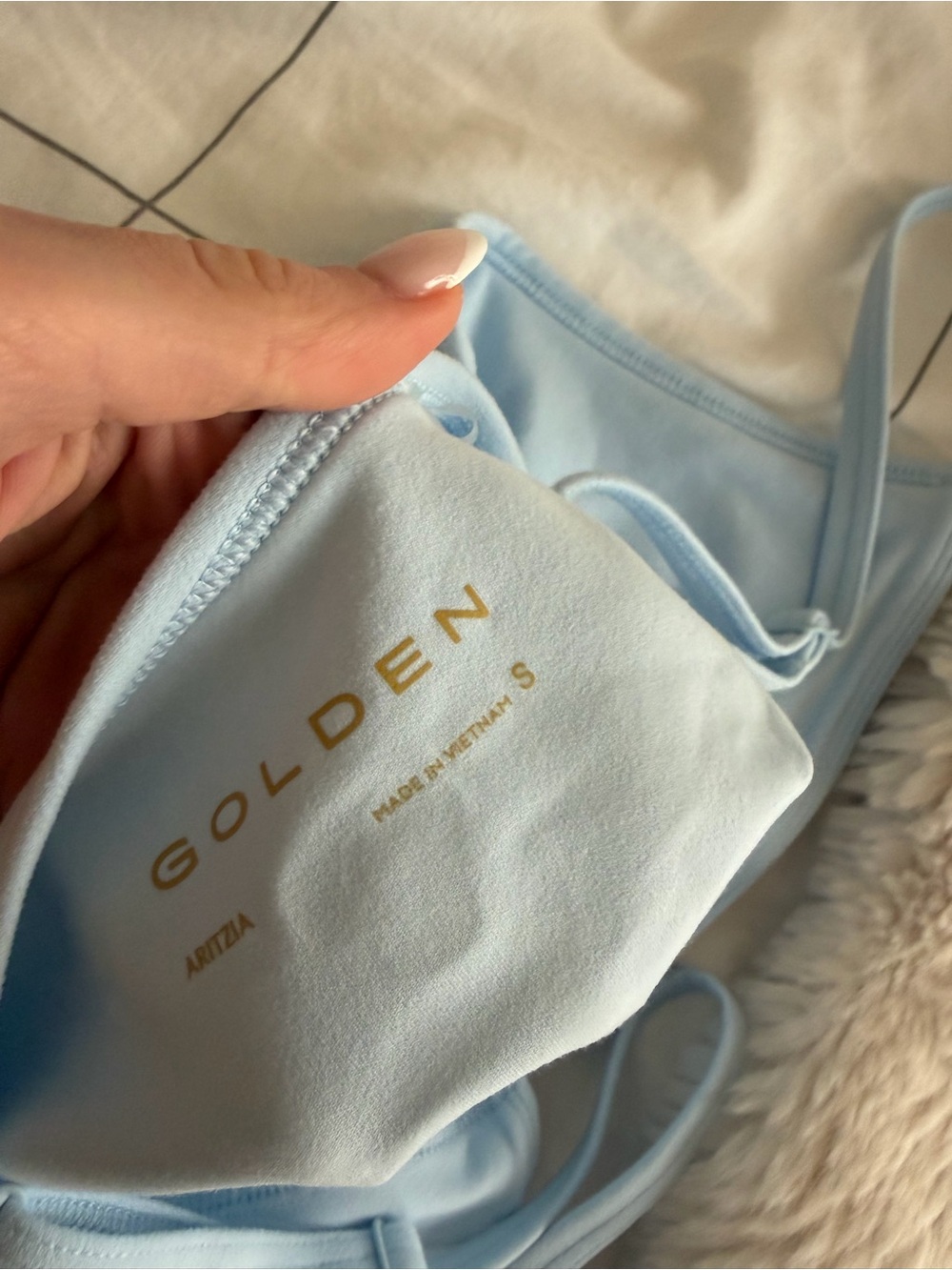 Aritzia BUTTER Vibrant Tank Villa Blue S - Picture 7 of 7